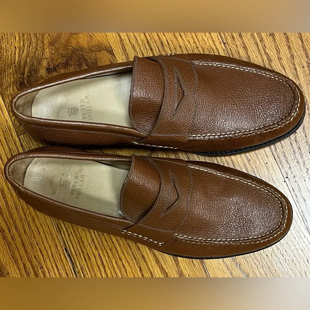 Peter Millard Leather Loafer, Brown - Picture 2 of 4